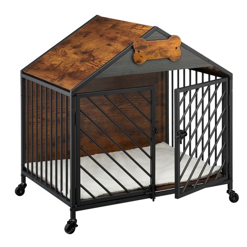 Gabbia cani ruote casetta - gabbia,