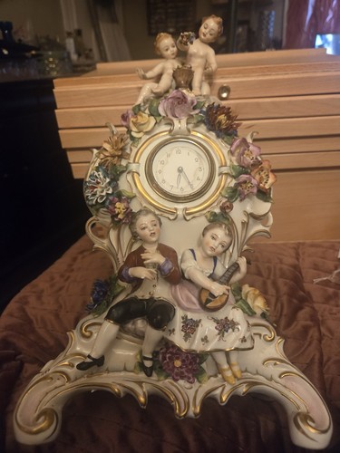 Orologio cupido meissen - orologio,