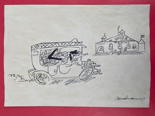 Ludwig bemelmans drawing - drawing, on