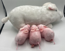 Vintage Dakin Mama Pig & 3