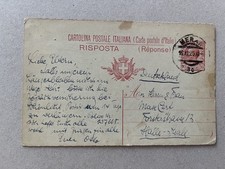Intero postale annullo - q),