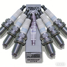6 pc NGK 3199 BKR6EQUP Laser