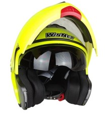 Casco modulare apribile fluo