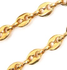 Collana Marina oro doublé o dorata uomo donna girocollo catena collanina regalo