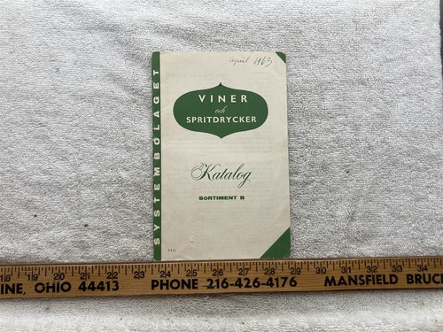 1963 viner och spritdrycker - viner,