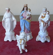 Antiche Madonne In Porcellana/ Ceramica Vecchia Parigi.