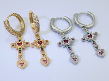 Creole donna croce cuore