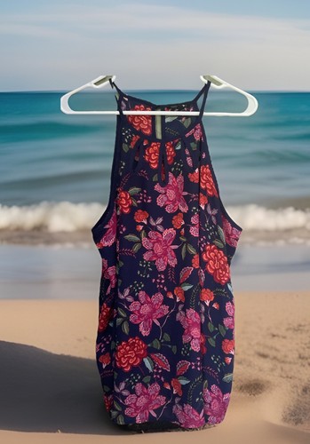 Top tunica papermoon blu navy - top,