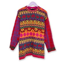 Maglione Vintage multicolore a