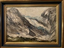 Pittura Ad Olio 1960 Paesaggio