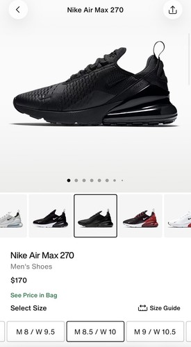 Nike air max - 270, taglia