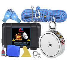 Set Completo Di Magneti Di Recupero Da 900 Kg, Magnete Da Pesca Double Face, Con