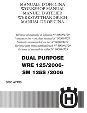 MANUALE RECENSIONE OFFICINA RIPARAZIONE PDF HUSQVARNA WRE 125 SM 125S 2006