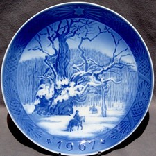 Piatto di Natale ROYAL COPENHAGEN 1967 - The Royal Oak