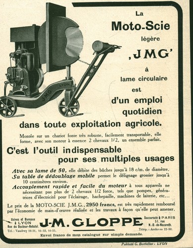 Publicité ancienne moto - publicité, la