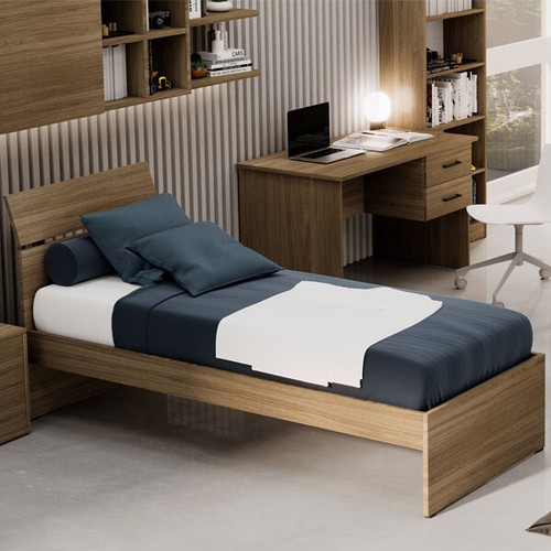 Letto legno singolo una - letto,