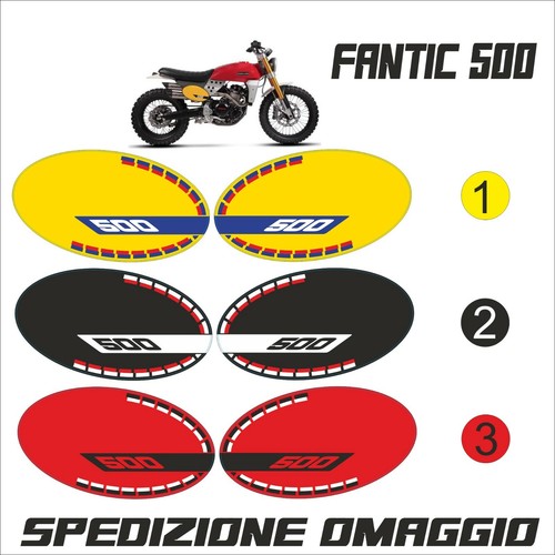 Fantic 500 adesivo portanumero - adesivo,