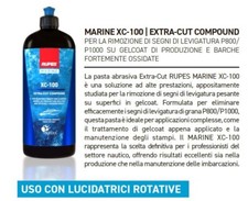 RUPES XC-100 Pasta abrasiva marine extra-cut nautica GROSSA MORDENTE gelcoat 1KG