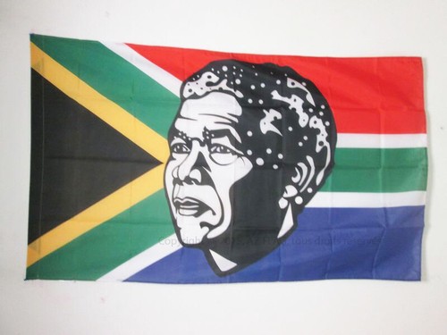 Bandiera sudafrica con - con, mandela