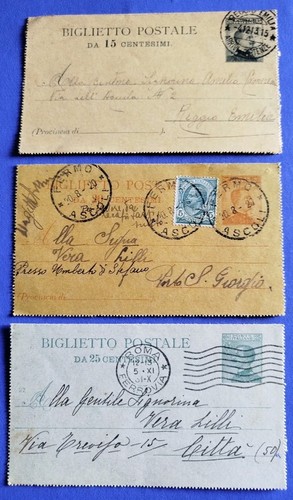 Biglietti interi postali - -,