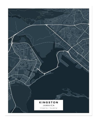 Kingston giamaica carte - giamaica,