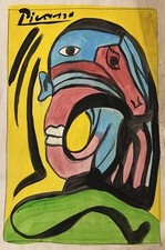 Pablo Picasso drawing on old
