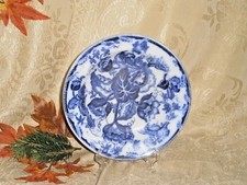 ANTICO PIATTO SOCIETA' CERAMICA RICHARD POLICROMO BLU COBALTO DECORI Water Nymph