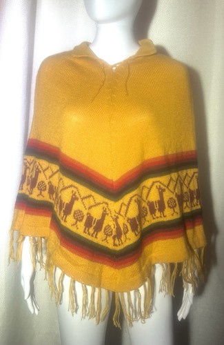 Poncho peruviano lana di - poncho,
