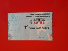 Biglietto Semifinale andata Champions League: Juventus-Nantes A. 2-0 - 3/4/1996
