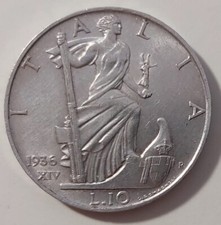 10 LIRE 1936 IMPERO PERIZIATA