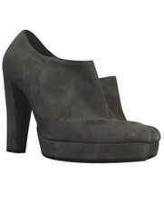 Tacchi Scarpa donna Camoscio Camperos Decollete Grigio Tronchetto Decolte Heel