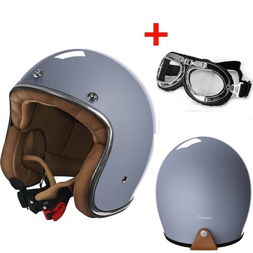 Casco jet moto cafe racer - moto,
