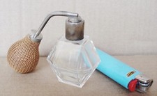  VAPORIZZATORE PROFUMO PICCOLO NEBULIZZATORE VETRO '40 VINTAGE DESIGN 