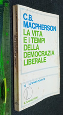 LIBRO:  CB Macpherson LA VITA