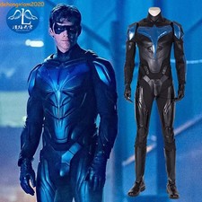 Nightwing Dick Grayson vestito body Halloween set completo costume cosplay 