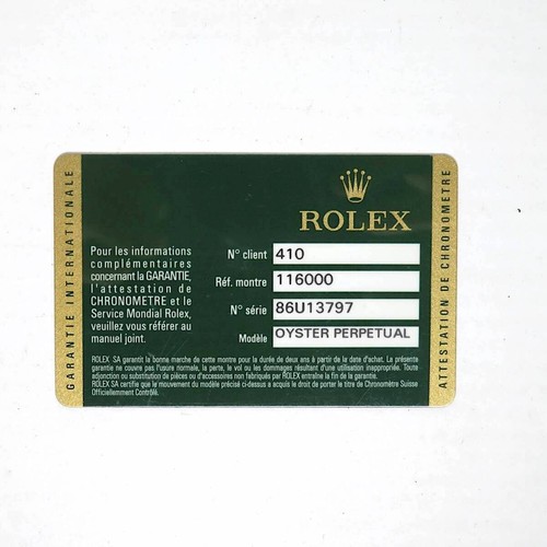 Vintage originale rolex 116000 - vintage,