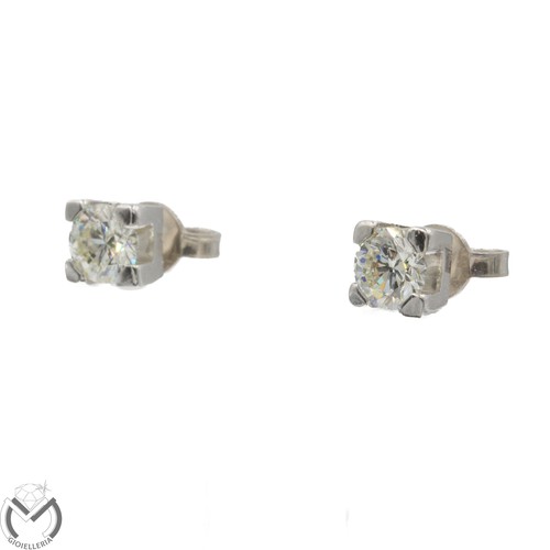 Orecchini oro bianco - 18, kt