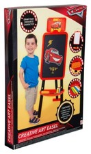 Lavagna Per Bambini Disney Cars con Gambe Double Faces e Gessetti Creative Art E