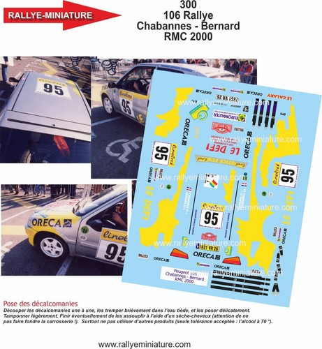 Decals ref 0300 - decals, peugeot