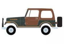 1/64 Miniature Car 1980 Jeep CJ-7 Laredo All-Terrain Series 7 Off-Road Vehicle