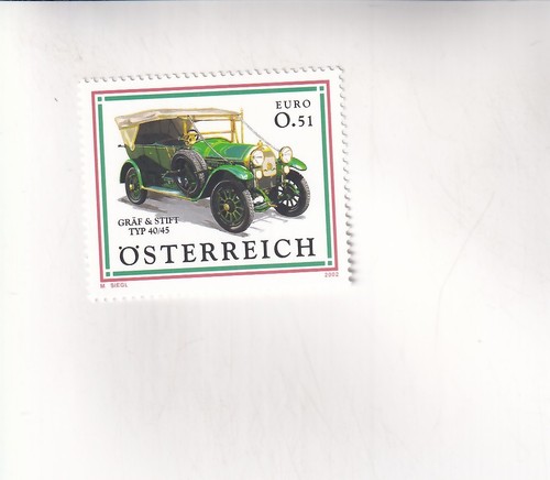 Francobollo austria auto - austria,