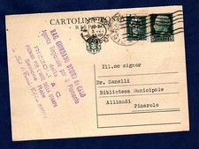 1935 POSTCARD WITH TWIN VALUES