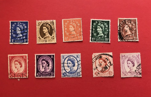 Set francobolli regina - 10,
