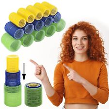 15 BIGODINI ADESIVI Ø32-48 bigodini SET styling RICCIOLI capelli forniture parrucchiere JUMBO