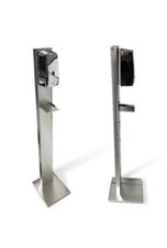 COLONNINA IN ACCIAIO INOX CON DISPENSER AUTOMATICO IN INOX DPM