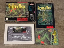 Secret of Mana Super Nintendo Snes Complete CIB Excellent Condition Authentic