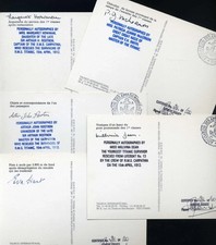 TITANIC sinking SURVIVORS M. DEAN & E. HART, ROSTRON, SMITH autographs