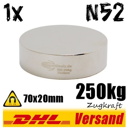 Magnete neodimio 70x20mm - magnete,