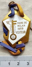 Medaglie SMALTATA FIORE DE MILAN VISITEUR 55402