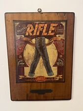 RIFLE JEANS RARO CARTELLO INSEGNA NEGOZIO ABBIGLIAMENTO 1980 VINTAGE EPOCA